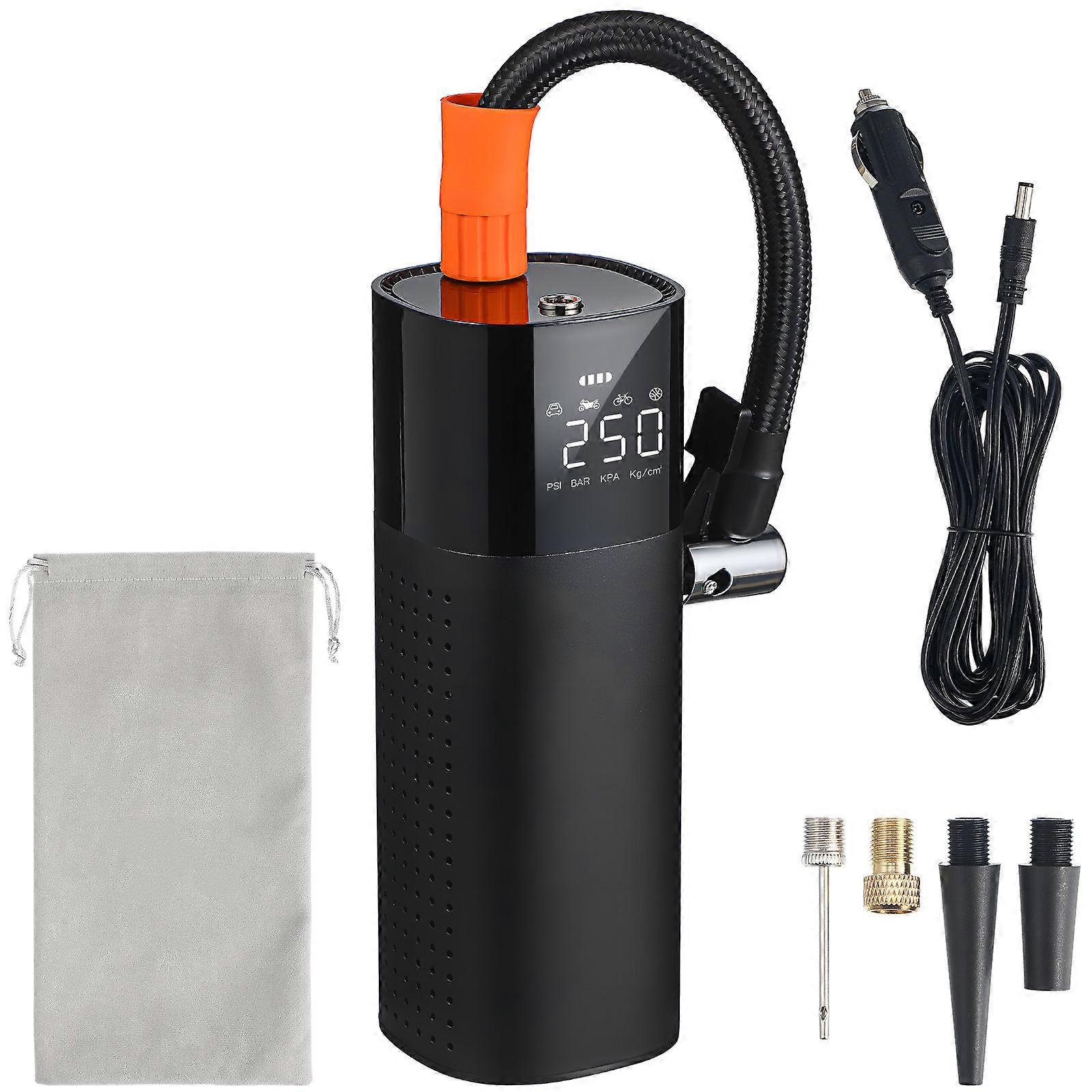 Portable Inflator Tire Inflator Car Tire Motorcycle Emergency Travel Efficient Inflation 1Set