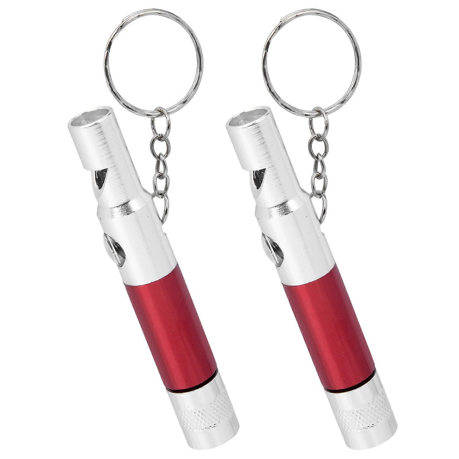 Outdoor Survival Whistles with Compass Flashlight for Emergency 10Pcs Pack