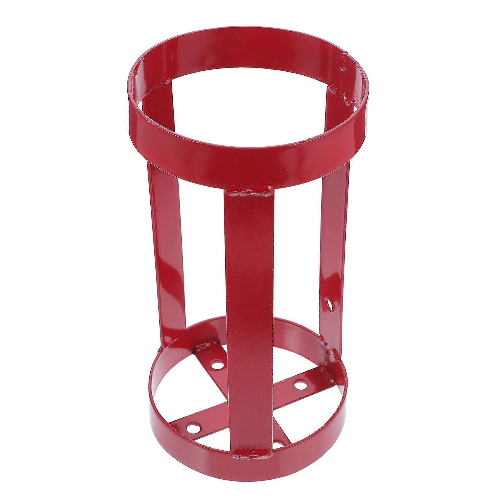 Wall Fire Extinguisher Bracket Iron Mount with 2Pcs Practical Hangers