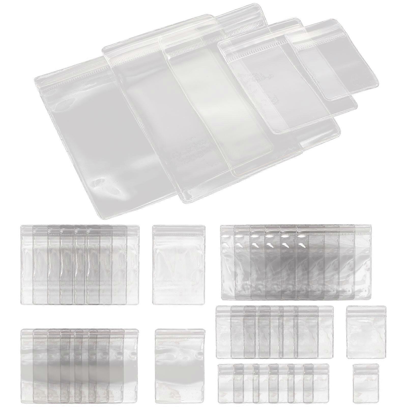 Self Seal Bags PVC Transparent Sealing Package Bags for Storage Use 100Pcs