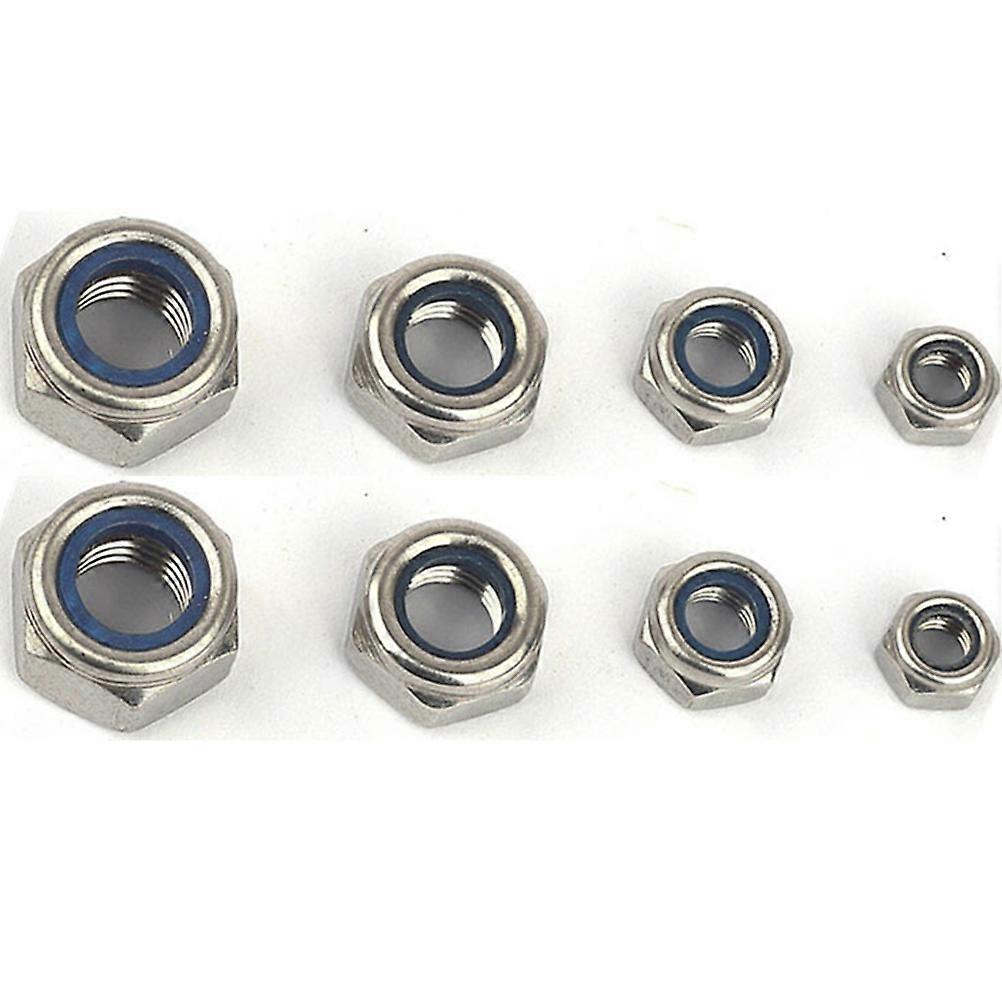Lock Nut Stainless Steel Hexagonal Screw Nut Set for Fixing 360Pcs Assortment