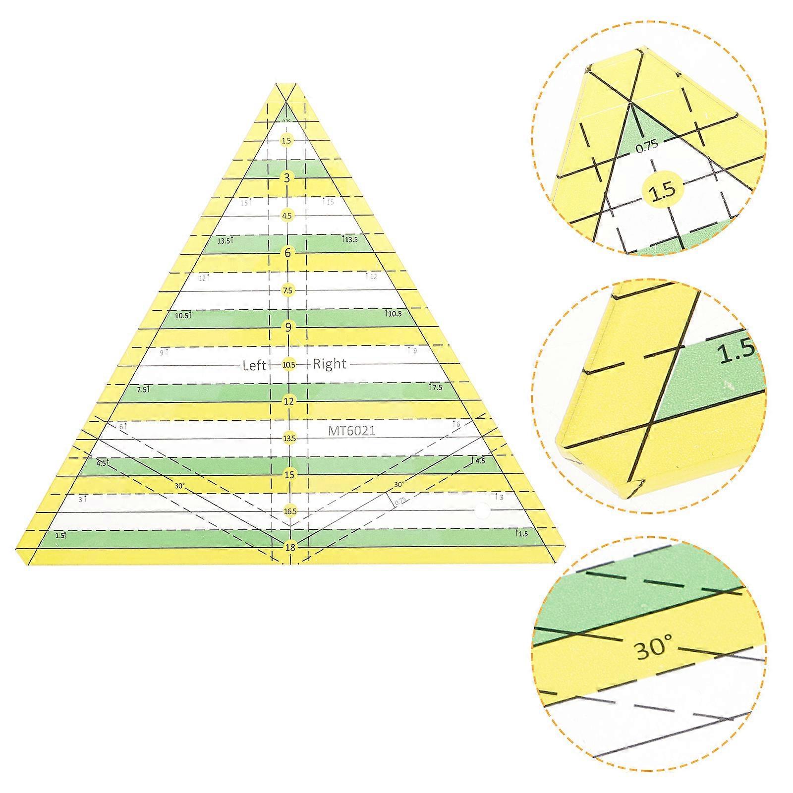Durable Acrylic Stitching Guide Ruler For DIY Crafts And Quilting Projects 22.50X19.50X0.20CM 3Pcs