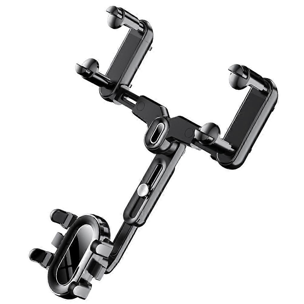 Rotatable Rear View Mirror Phone Holder for Holding Use Multifunctional