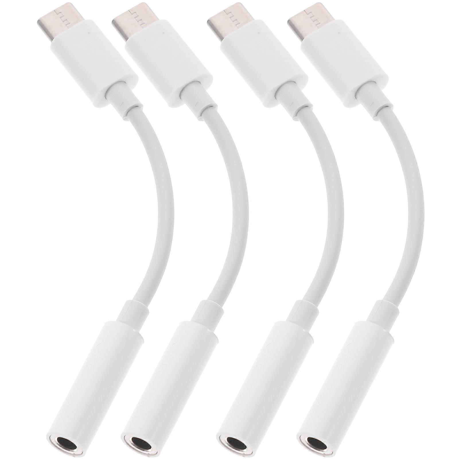 Headphone Adapter USB Type-C for Phone with Audio Function 4Pcs