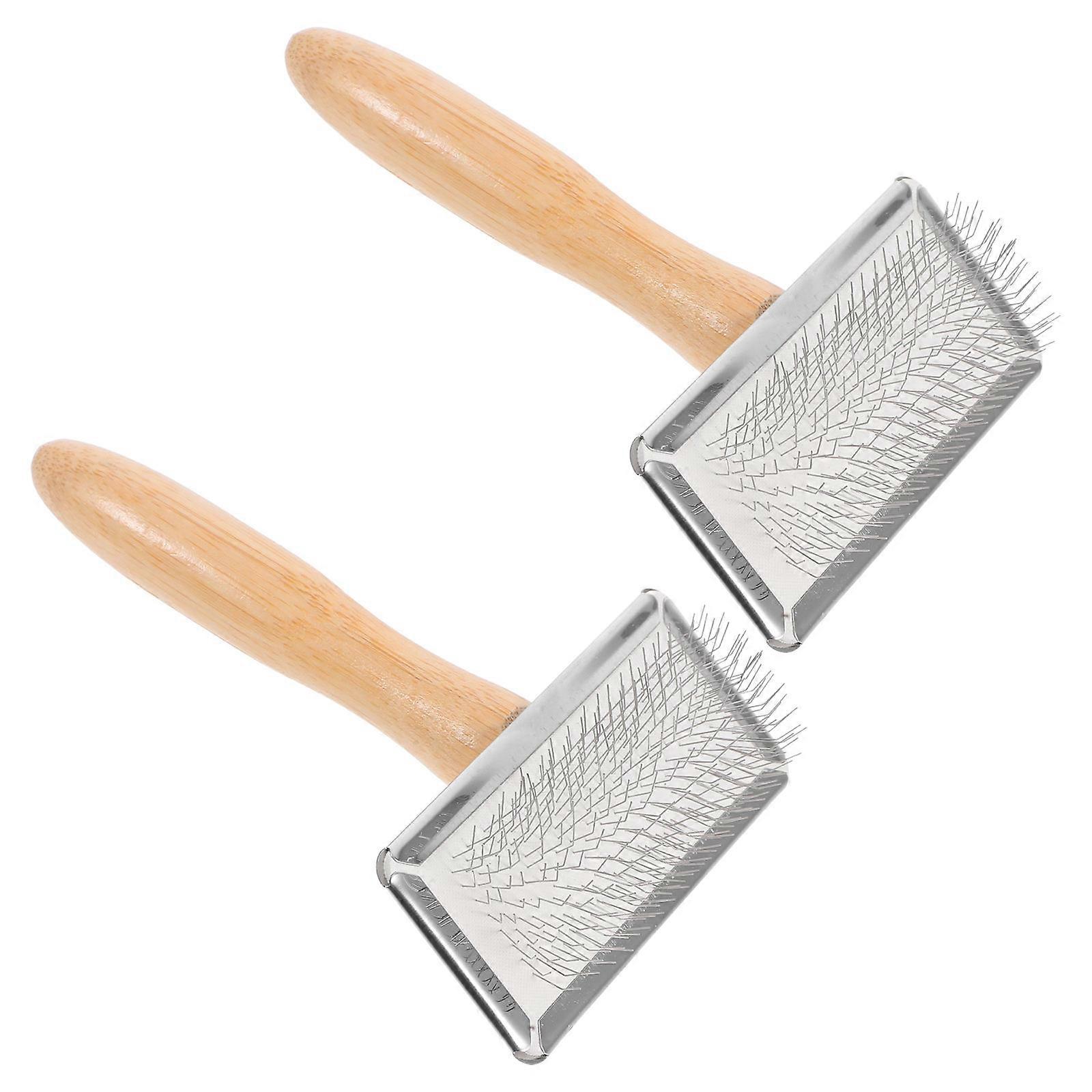 Craft Felting Brush Ergonomic Handle For Textiles Handmade Crafts Beginners 2Pcs