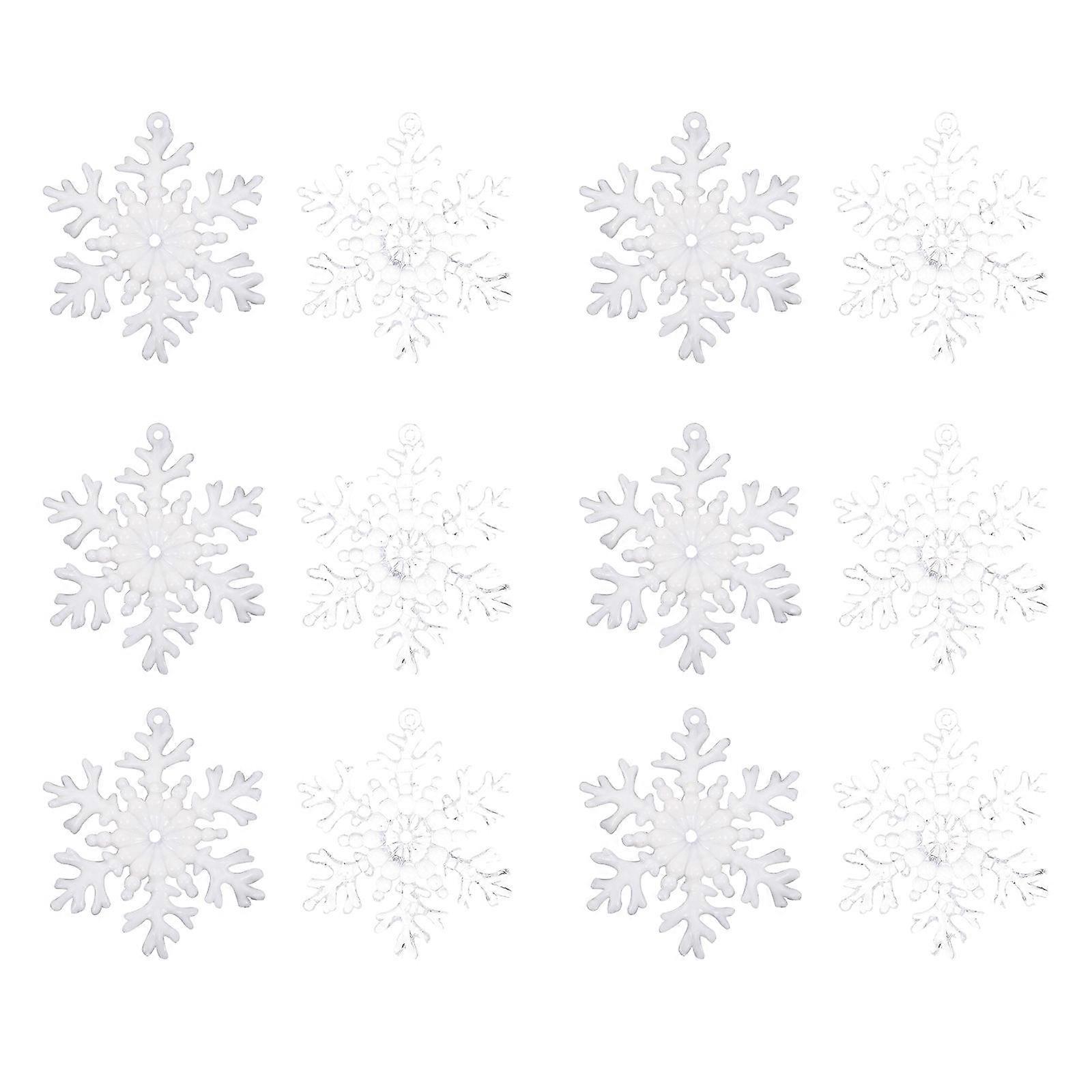 Snowflake Decoration Hanging Ornaments for Xmas Tree 168Pcs