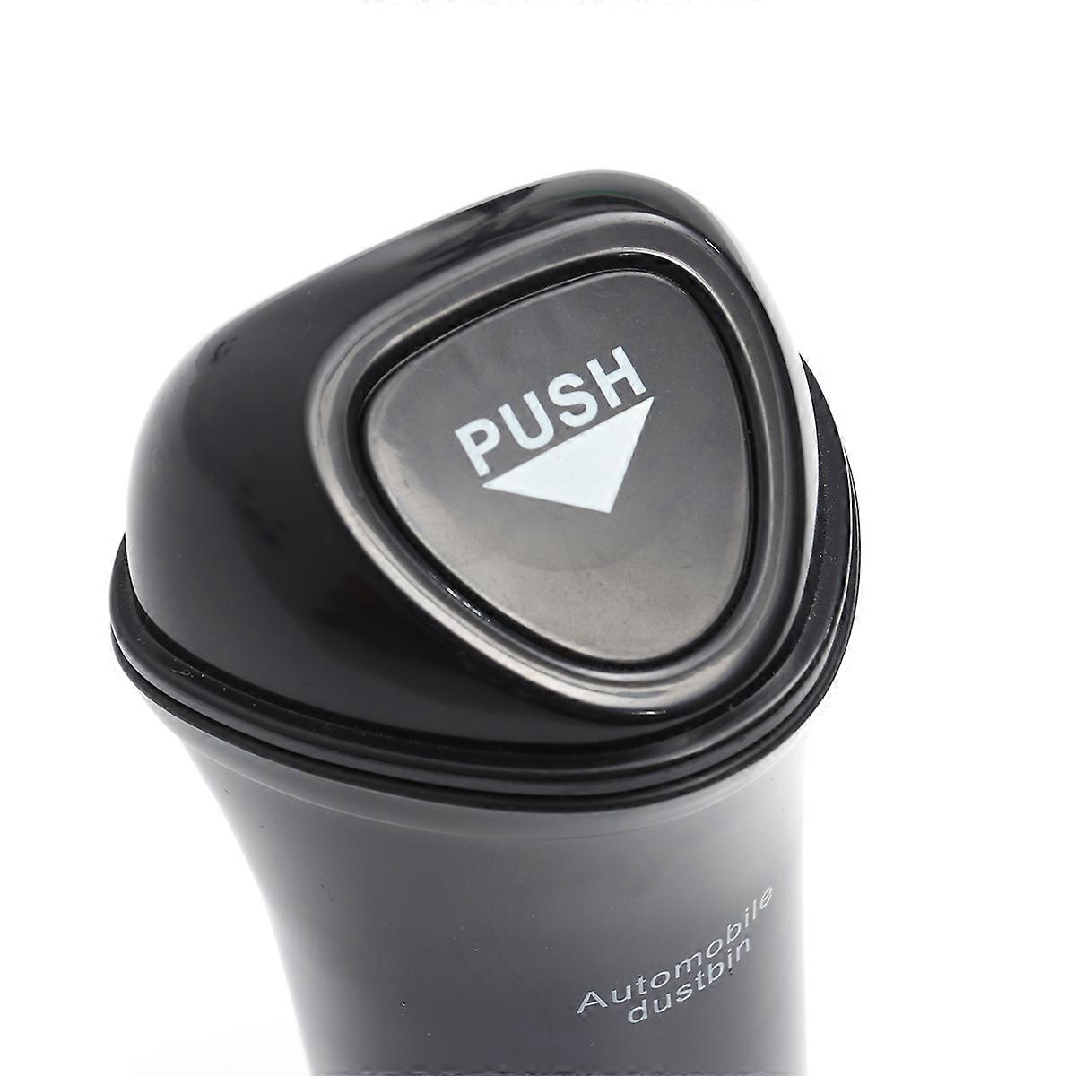 Auto Garbage Can Leakproof Portable Car Trash Bin Organizer Black