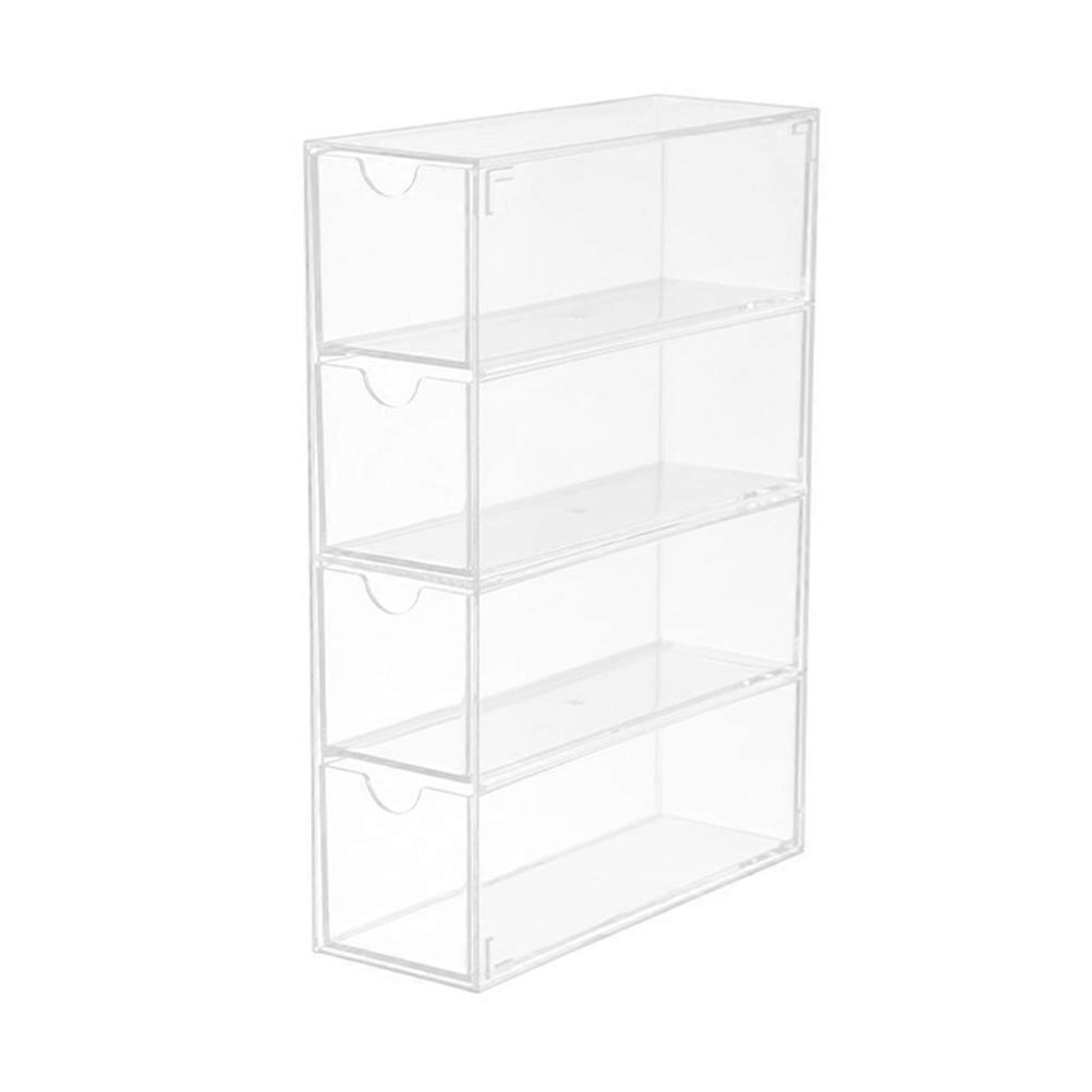 Sunglasses Display Box for Storage Use 2Pcs Transparent Acrylic Eyeglasses Case