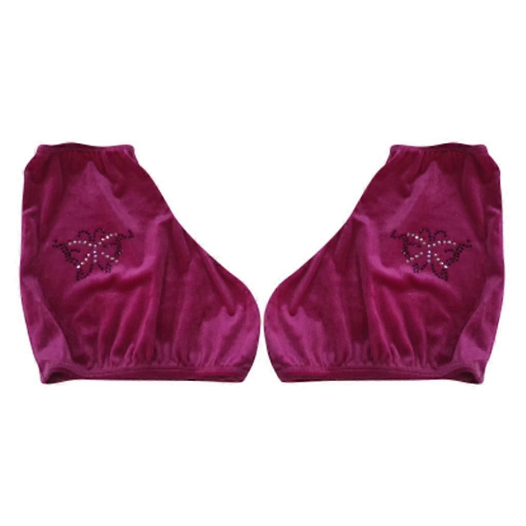 1 Pair Figure Ice Skating Boot Covers Warm Velvet Overshoes Protector M