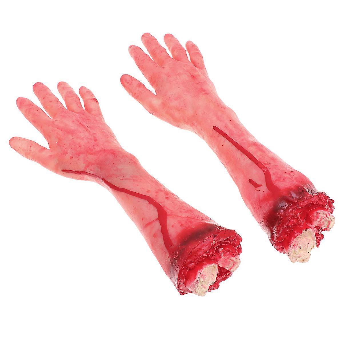 Spooky Hand Shaped Decorations for Halloween 10Pcs Ideal for Ghost House Prank Events Create Horrifying Atmosphere