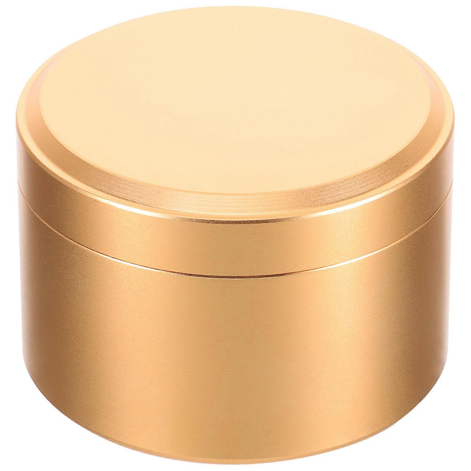 Metal Copper Tea Canister for Storage Use Portable 2Pcs Tea Jar