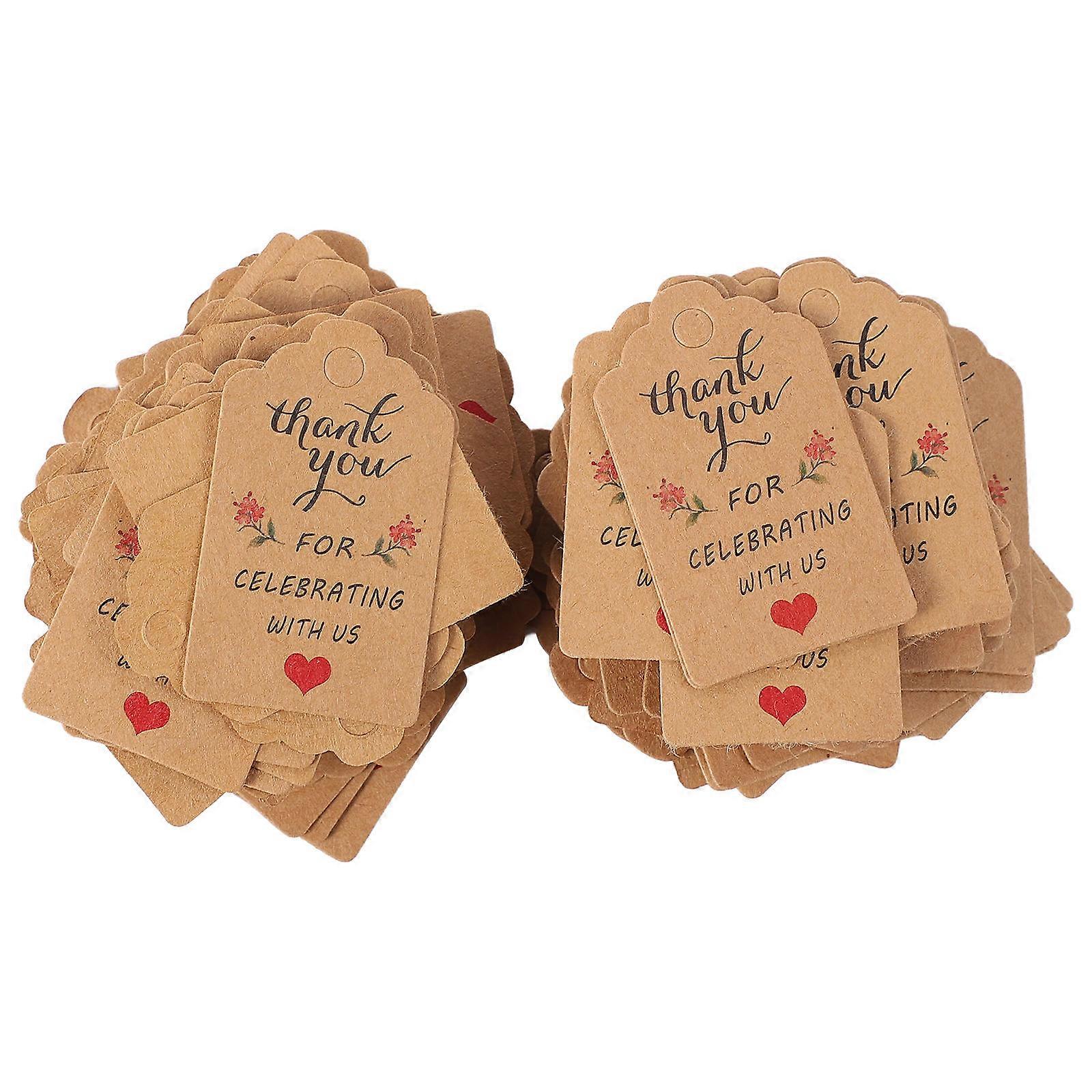 Decoration Tags for Wedding 3Sets Hanging Gift Pendants with Rope