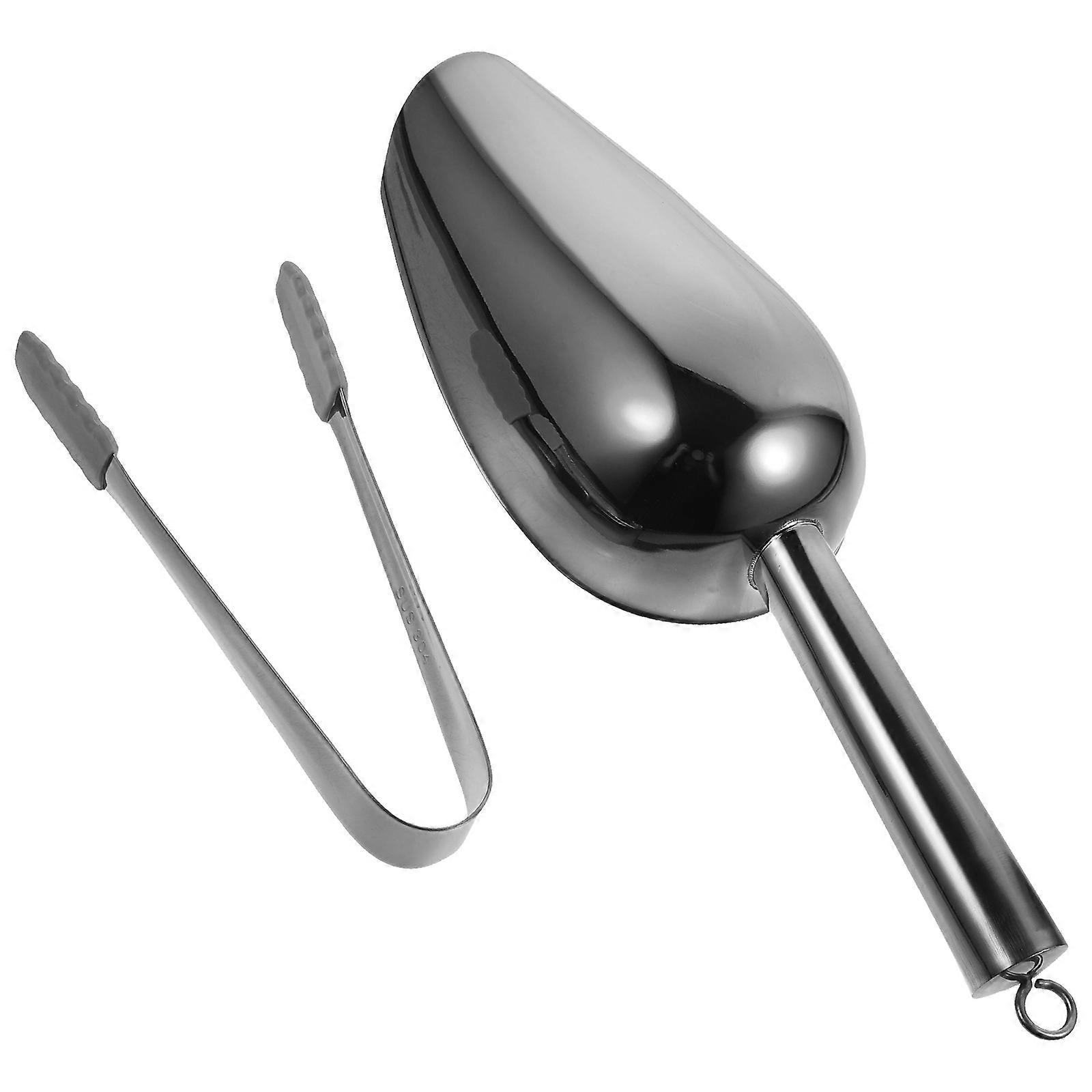 Portable Ice Tong Food Scoop With Silicone Grip Ideal For Bars And Supermarkets 5 Sets