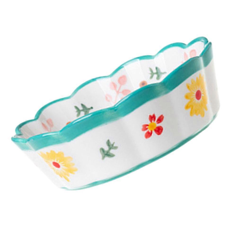 Ceramic Salad Bowl Set 2Pcs Round Shape Practical Storage Holder Suitable For Dining Experience