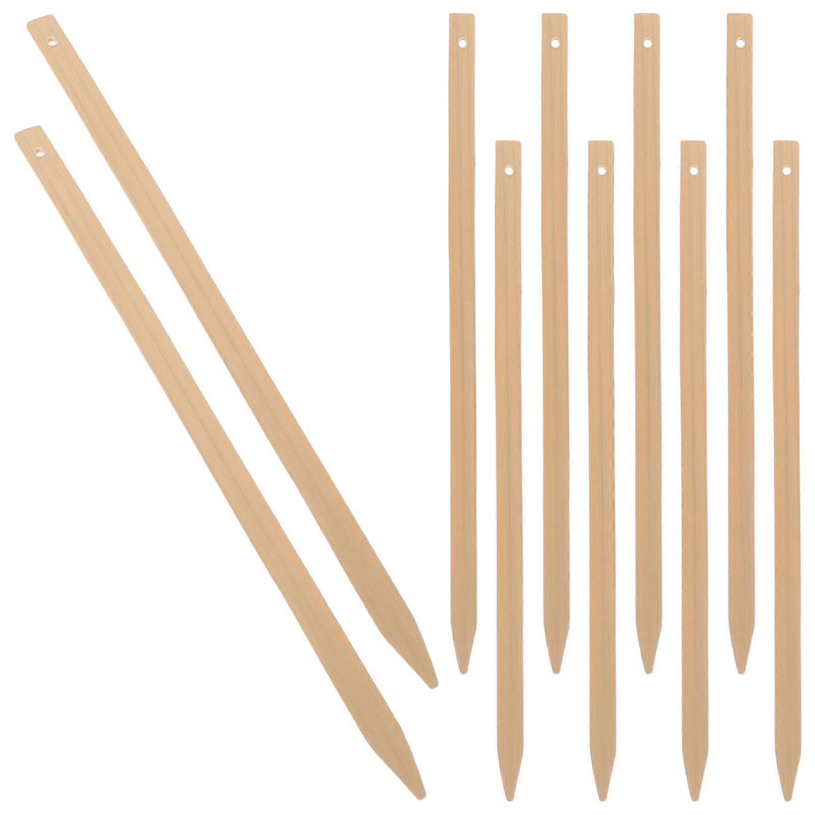 Palitos de bambú con mango para abanicos de iglesia (20 unidades)