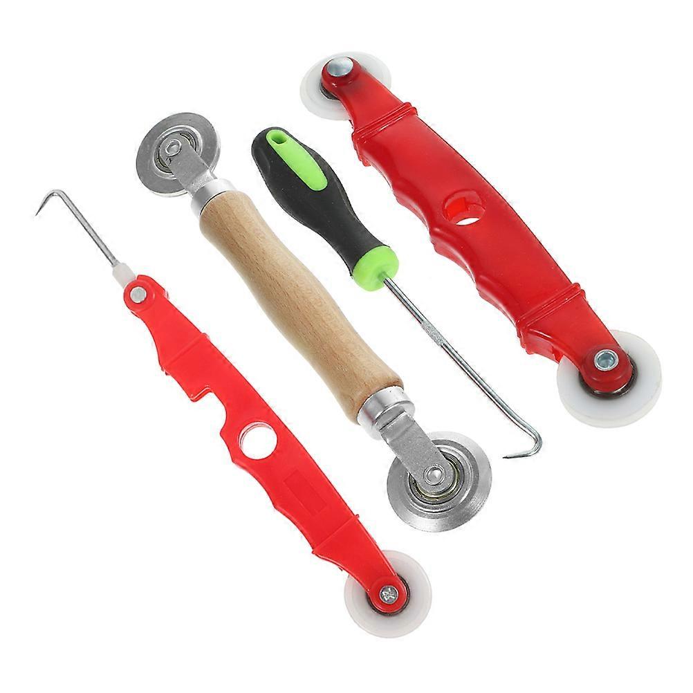 Screen Roller Tool for Window Screens Spline Roller with 12Pcs for Maintenance