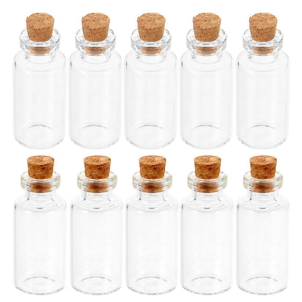 Mini Glass Bottles With Stoppers Perfect For Storage And Decoration In DIY Projects Transparent 24Pcs