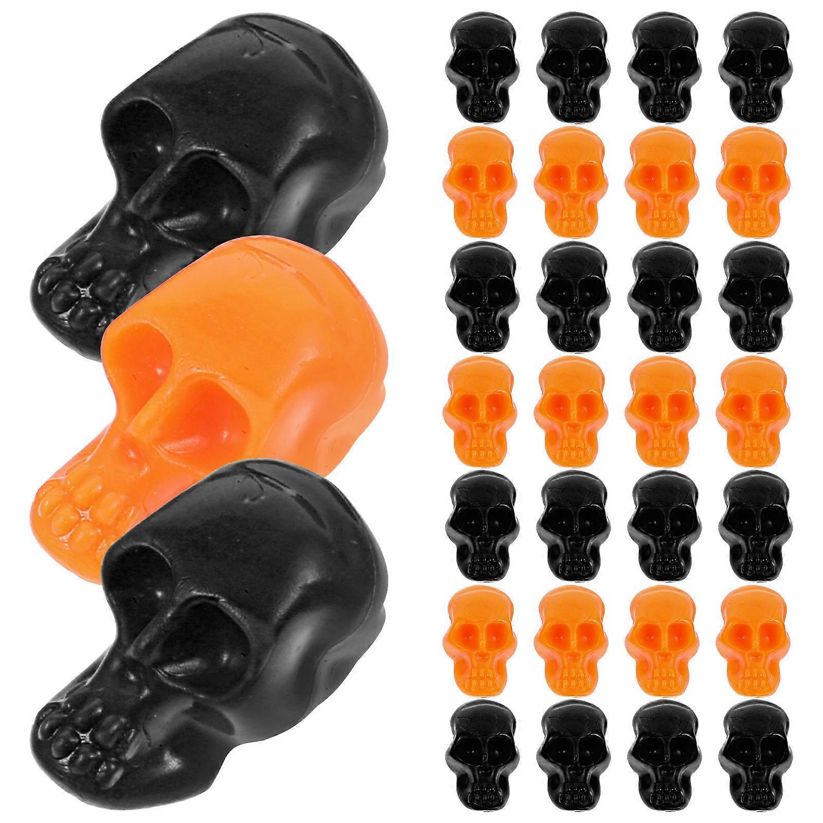 Realistic Mini Skulls Plastic Skull Props for Decor 200Pcs