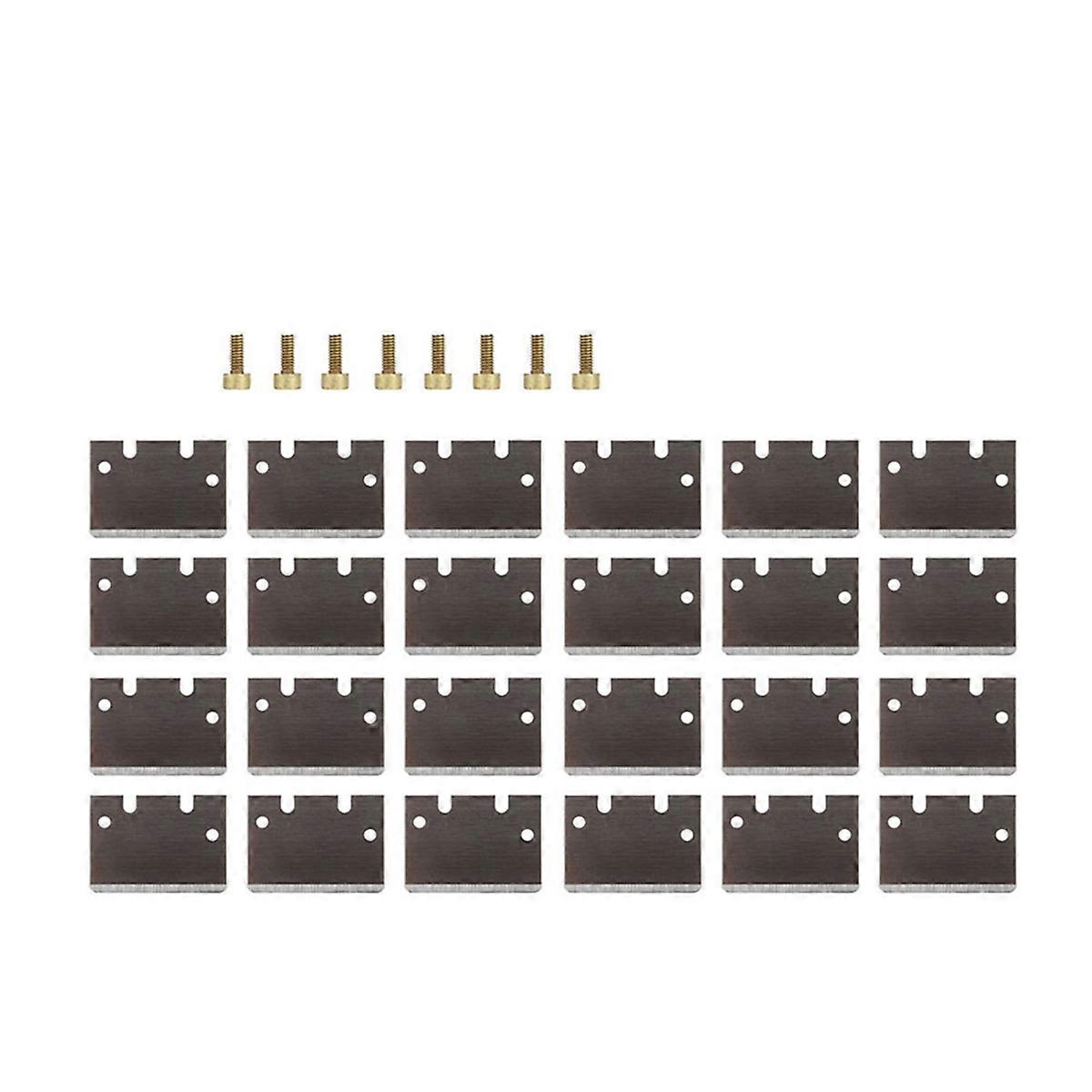 Versatile Tip for -100 Scraper for Printers Cooktop Surfaces Maintenance   Bed PEI Platform Cleaning Scraper 24PCS