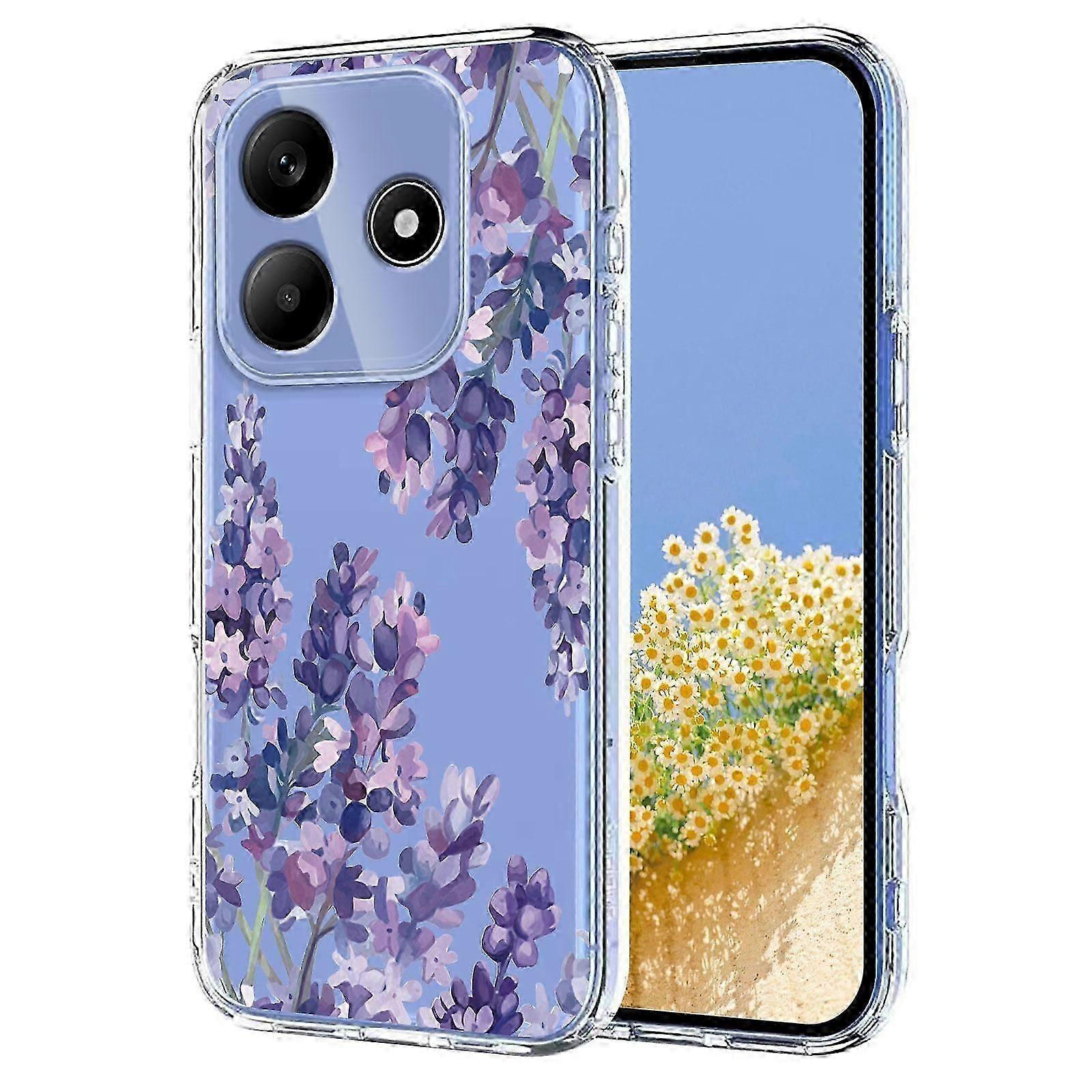 TPU Phone Case with Floral Pattern Compatible for Redmi Note