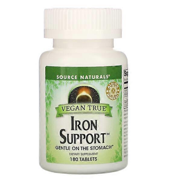 Source Naturals, Vegan True, Iron Support, 180 Tablets