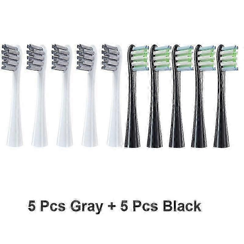 Replacement Brush Heads For Oclean X/ X Pro/ Z1/ F1/ One/ Air 2 /se Sonic Electric Toothbrush Soft Dupont Bristle Nozzles 10 Pcs
