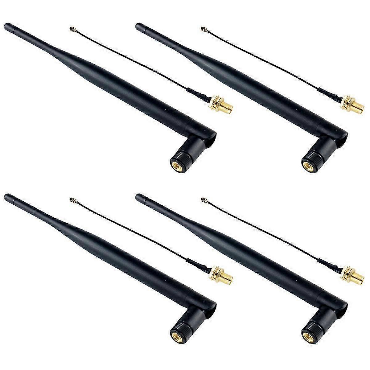 4pcs 915Mhz LoRa antenna with IPEX extension cable