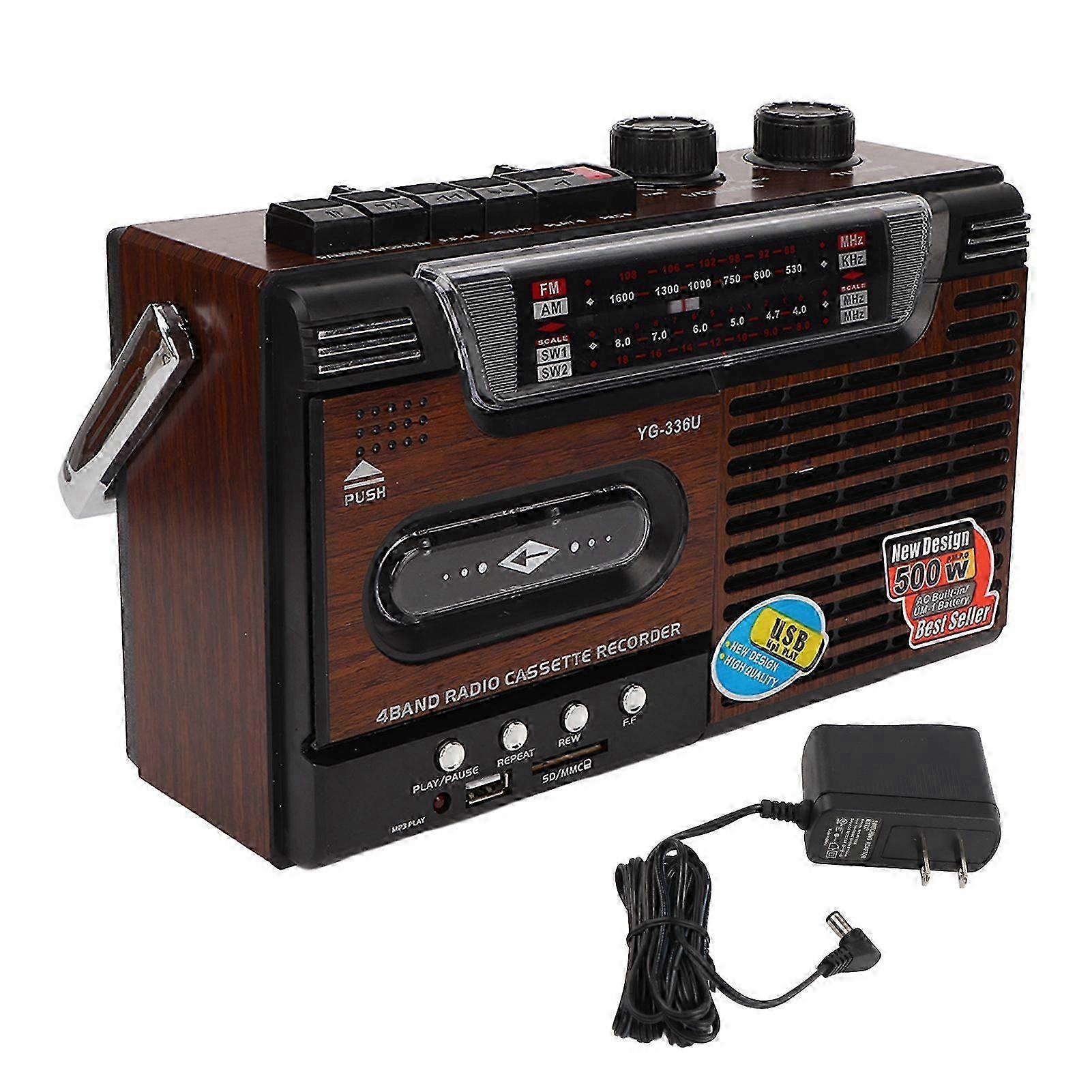 Cassette Player Am Fm Radio Strong Signal Noiseless Support Storage Card And Usb Portable Cassette Player Recorder Us Plug 110v