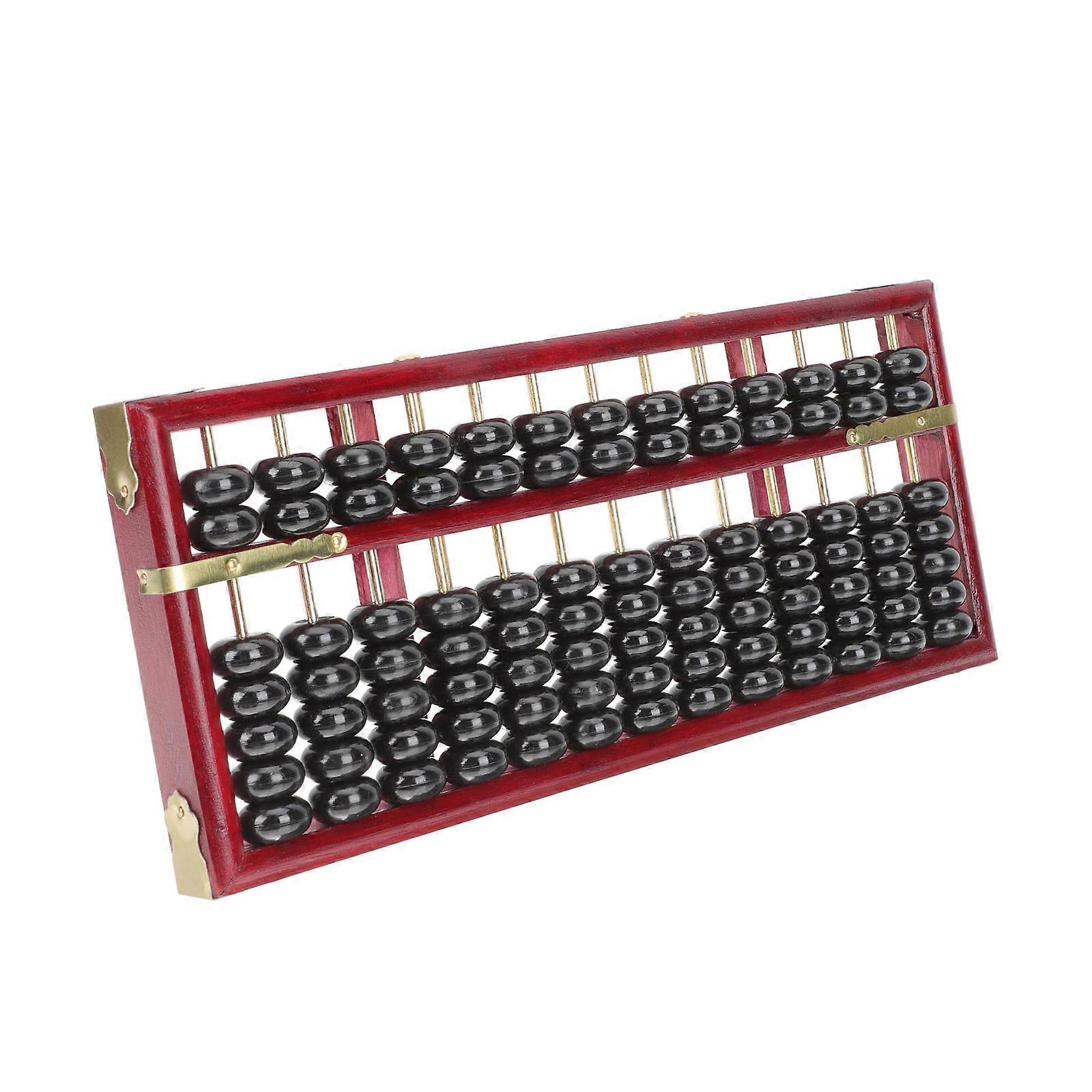 Abacus Retro Style Abacus Learning Tool 4Pcs for Kids Use with Red Frame