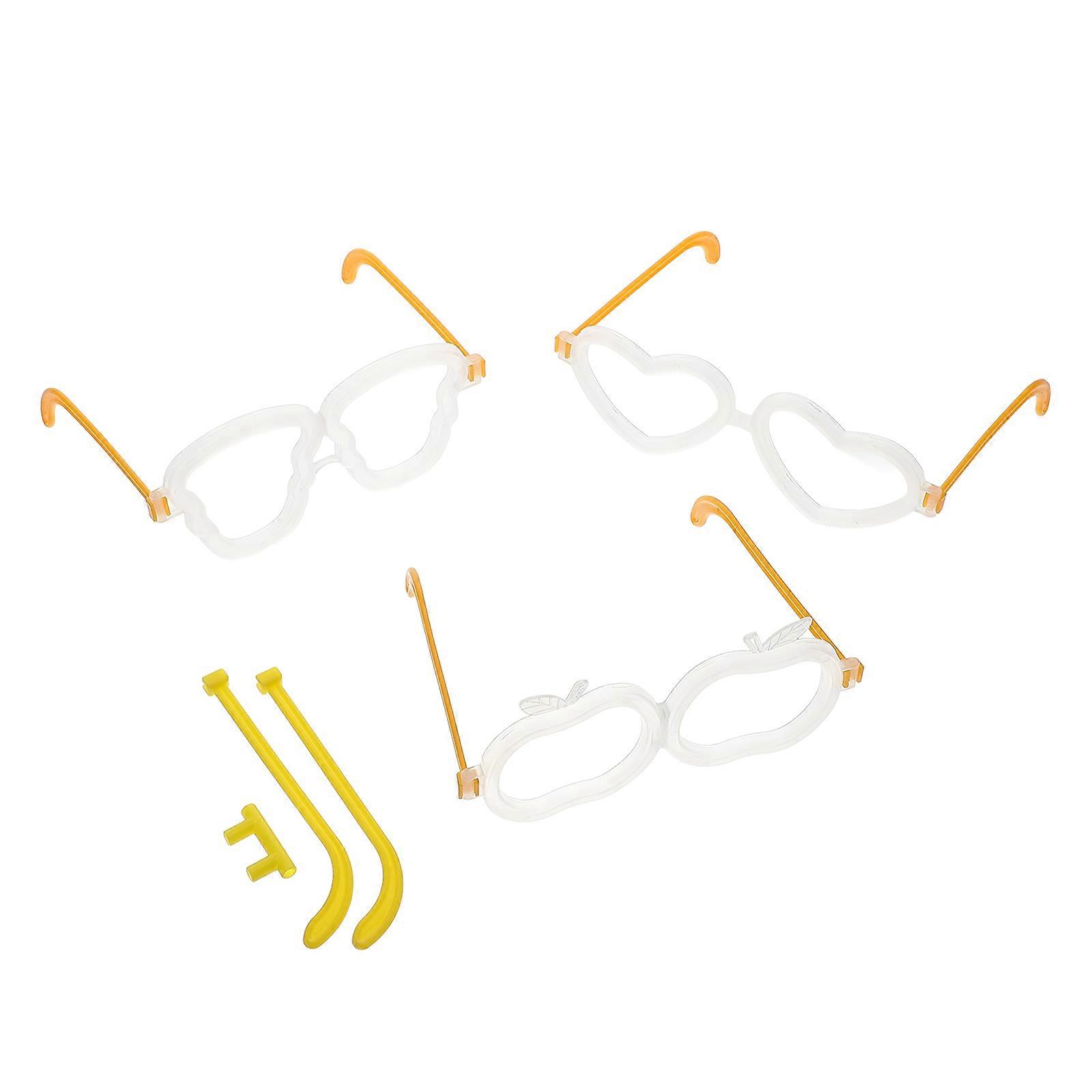 Glow Glasses DIY Connector Parts 100Sets Multi Color ABS Replacement Accessories