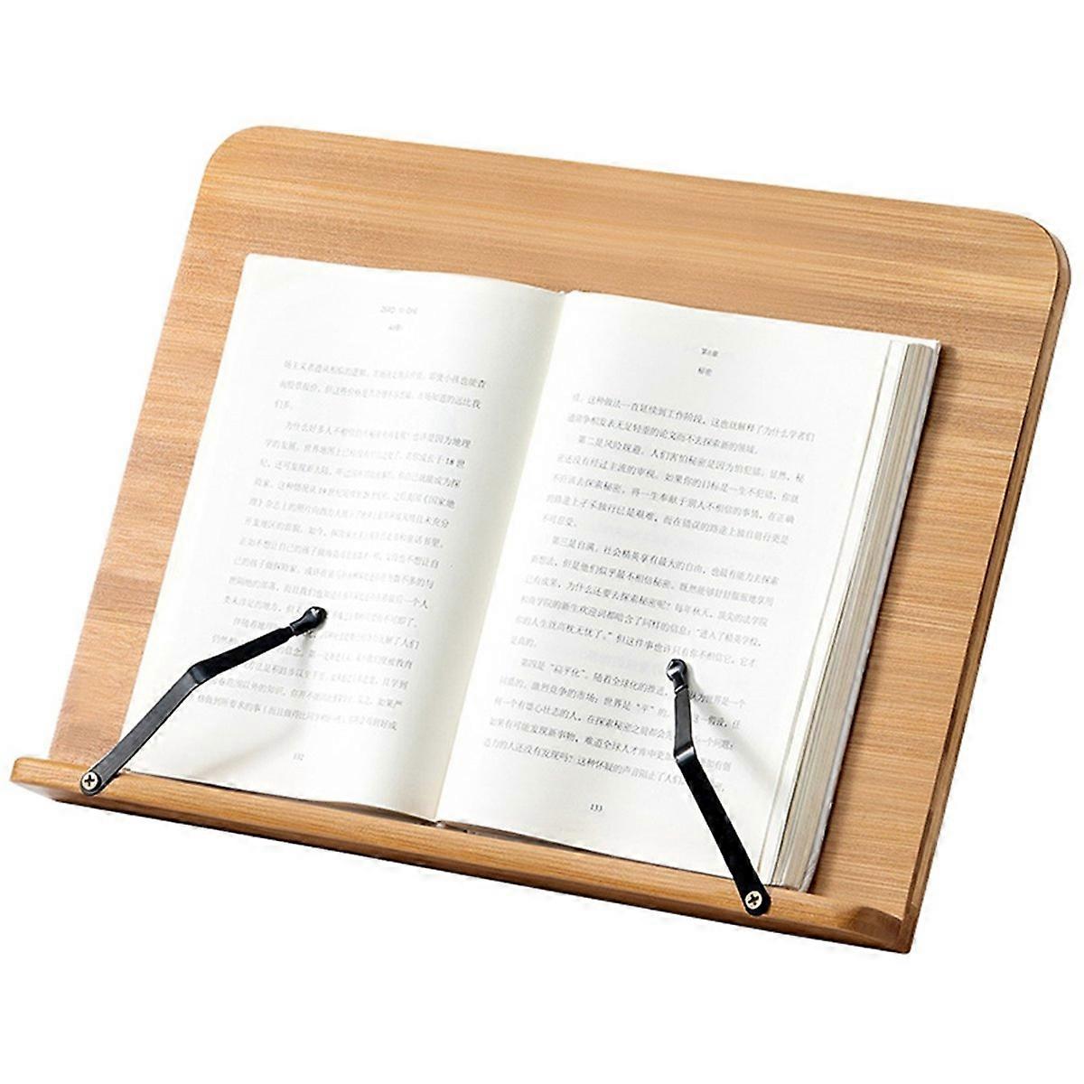 Foldable Book Stand - Portable Adjustable Tablet & Cookbook Holder