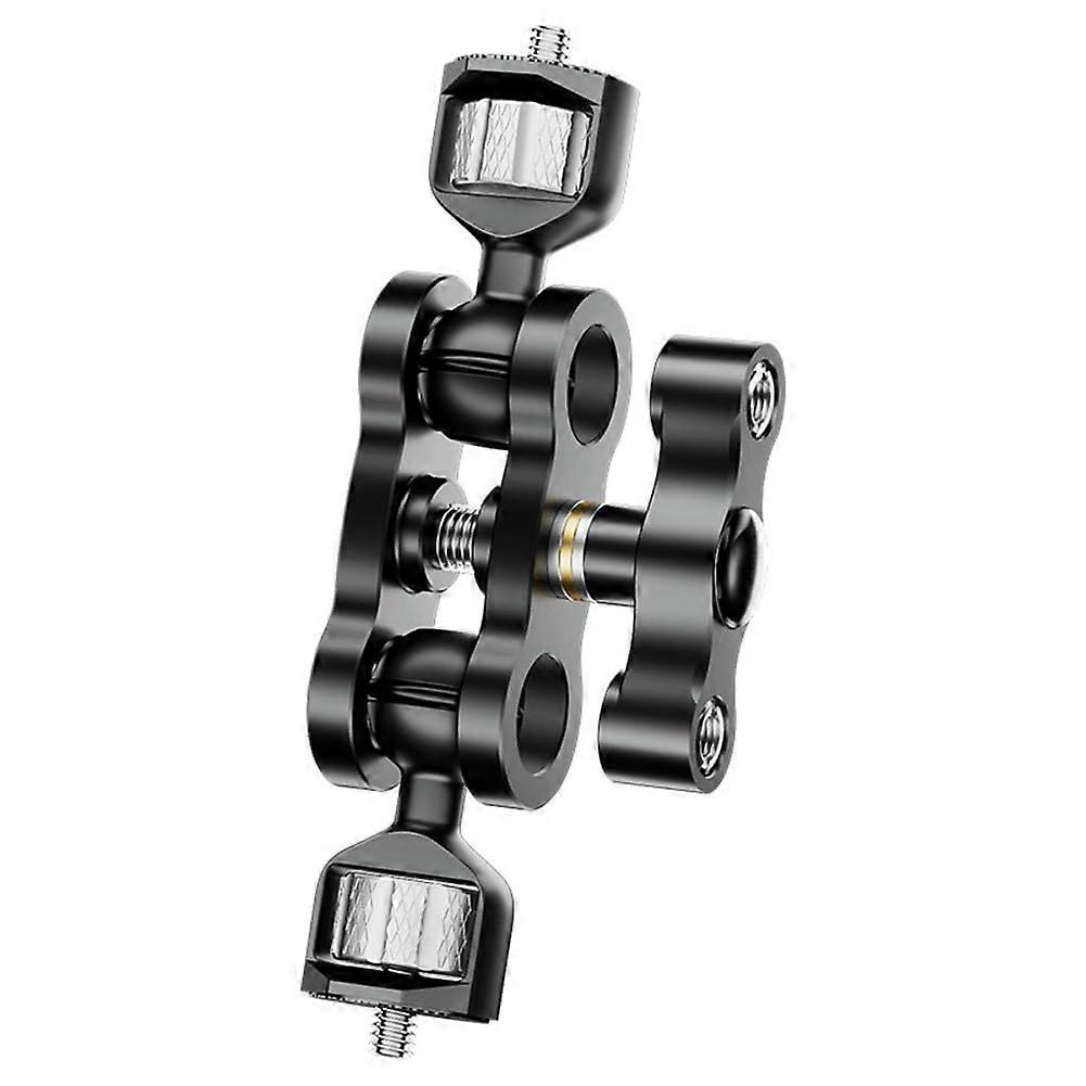 Magic Arm Articulating With Dual Ball Head For Tripod 1/4 Inch Screw Phone Clip LED Light LCD Monitor Microphone