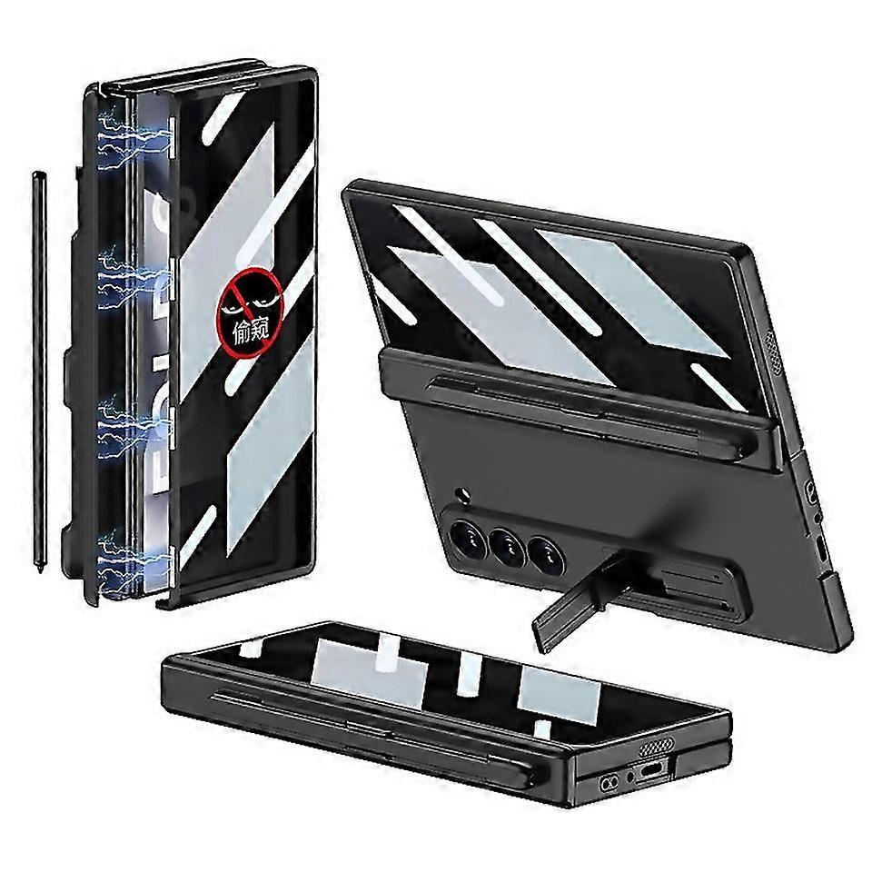 For Gkk Integrated Anti Peep Full Coverage Magnetic Fold Phone Case With Pen Slot Not Included Pen F
