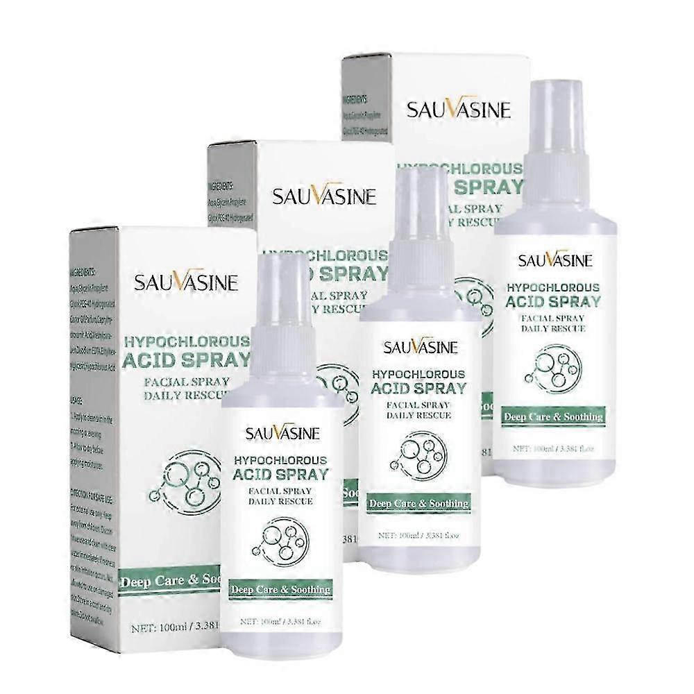 Spray d’acide hypochloreux pour le visage et la peau - Spray pour le visage pour le nettoyage et l’apaisement de la peau, Spray tonique et nettoyant pour le visage