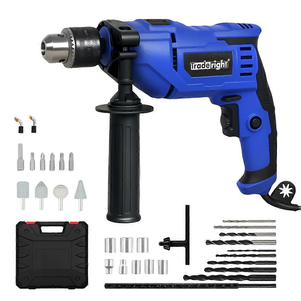 Traderight 800w Hammer Drill 1/2" 3300rpm Electric & Impact Variable Speed
