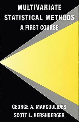 Multivariate Statistical Methods: A First Course