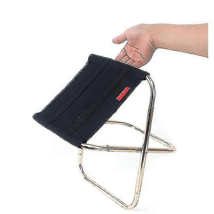 アルミニウム合金フル折りたたみスツール超軽量釣り椅子、超軽量折りたたみ椅子、ゴールド