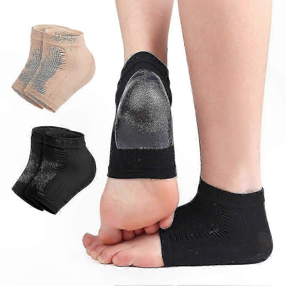 Gel Cushion Heel Sleeves for Foot Pain Relief, Plantar Fasciitis Support