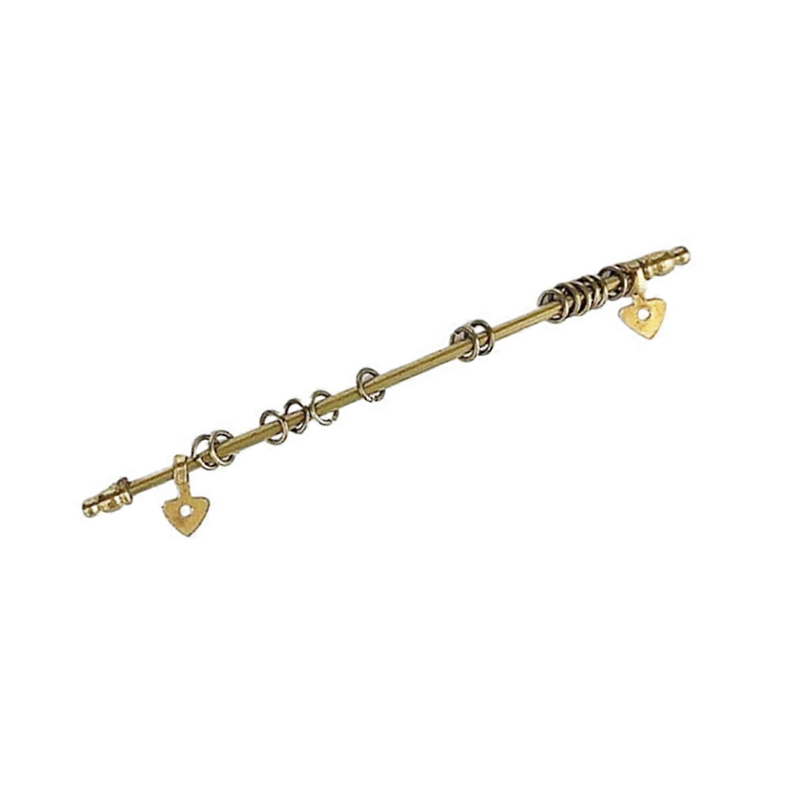 Golden Miniature Curtain Rod For 1/12 Doll House Model with Realistic Detailed for Craft Model Project Scene Setting  Short Style