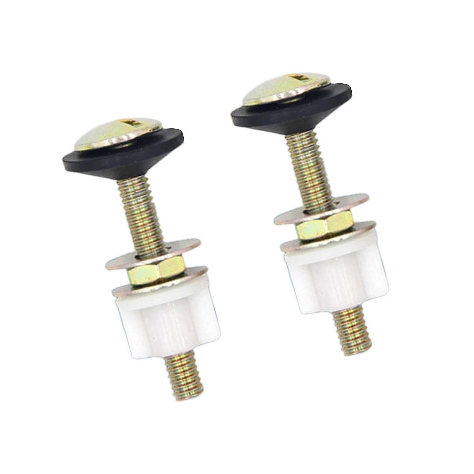 Strong Toilet Tank Mounting System Rustproof Metal Bolts Locking Nuts Sealing Gaskets Universal Application for House Multicolor