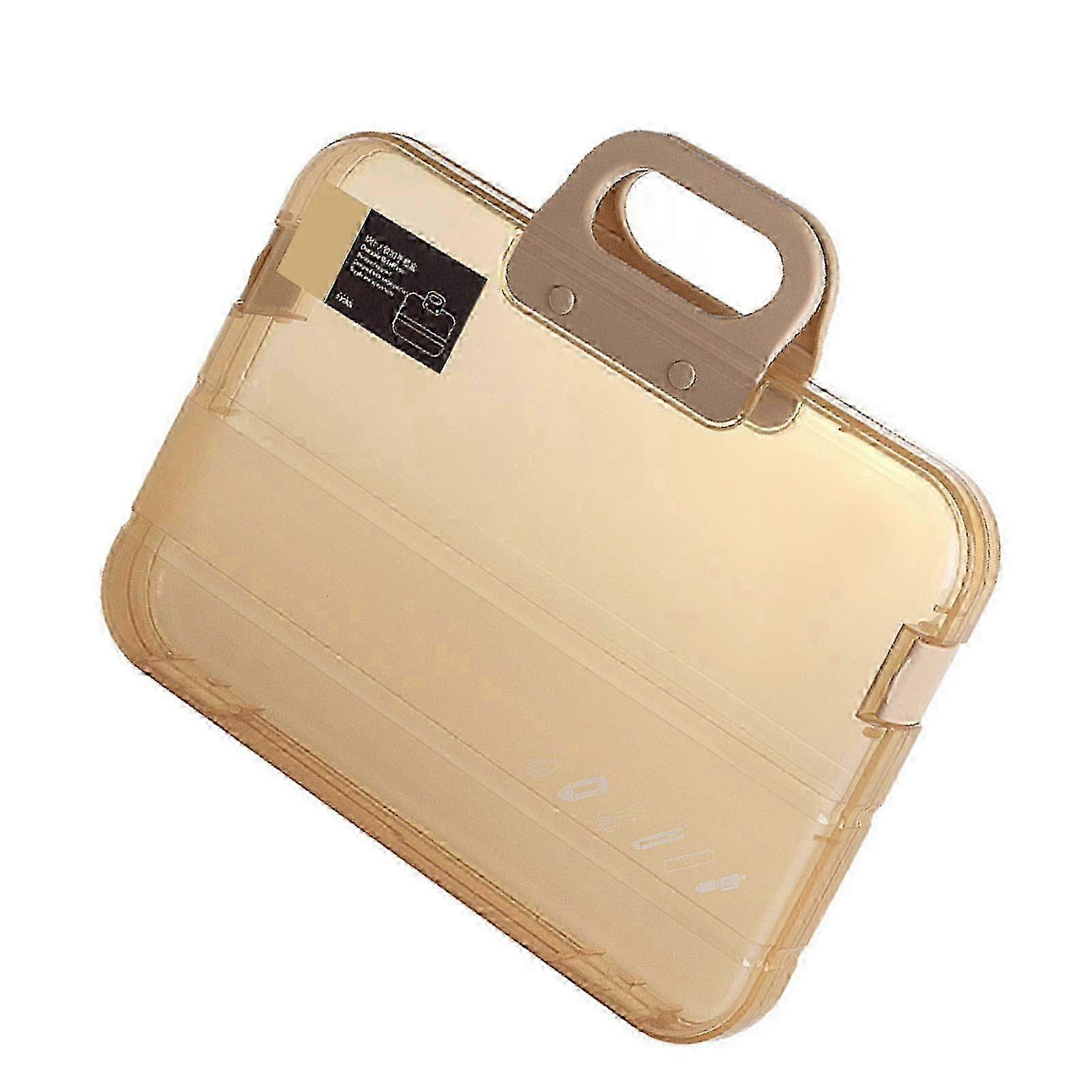 Clear Document Case, Multipurpose Large Capacity, Dustproof & Waterproof for A4 Files, Portable Project Case for Office & School Use