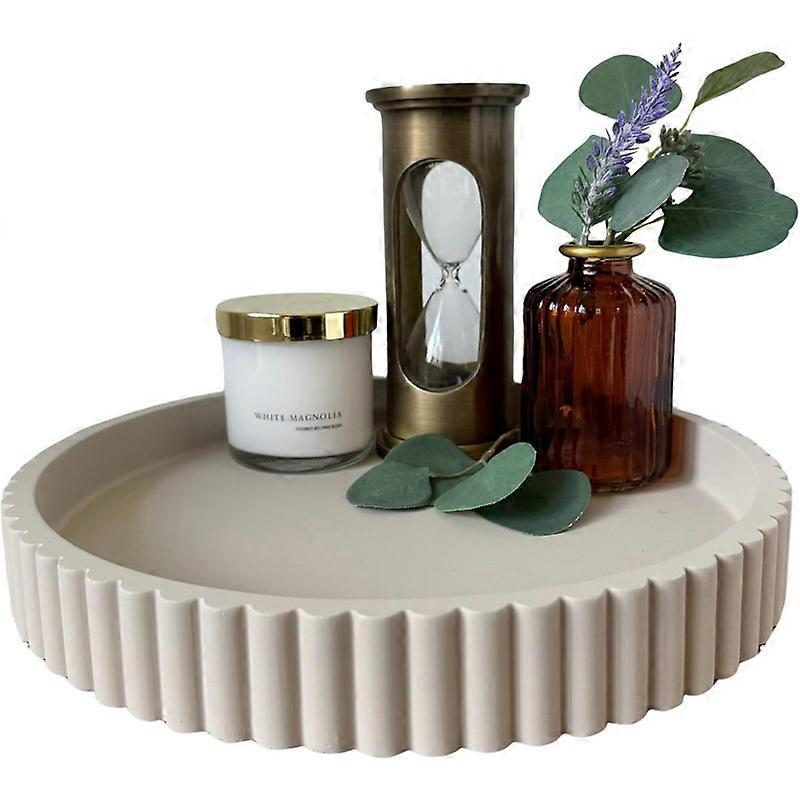 Round decorative tray living room shape coffee table bookshelf and console table home decorations