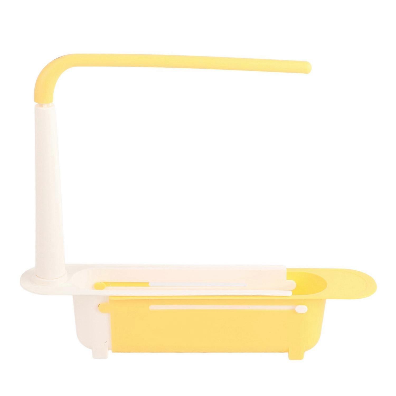 Telescopic Sink Storage Rack Length Freely Adjustable Large Capacity PP Expandable Sink Organizer fo