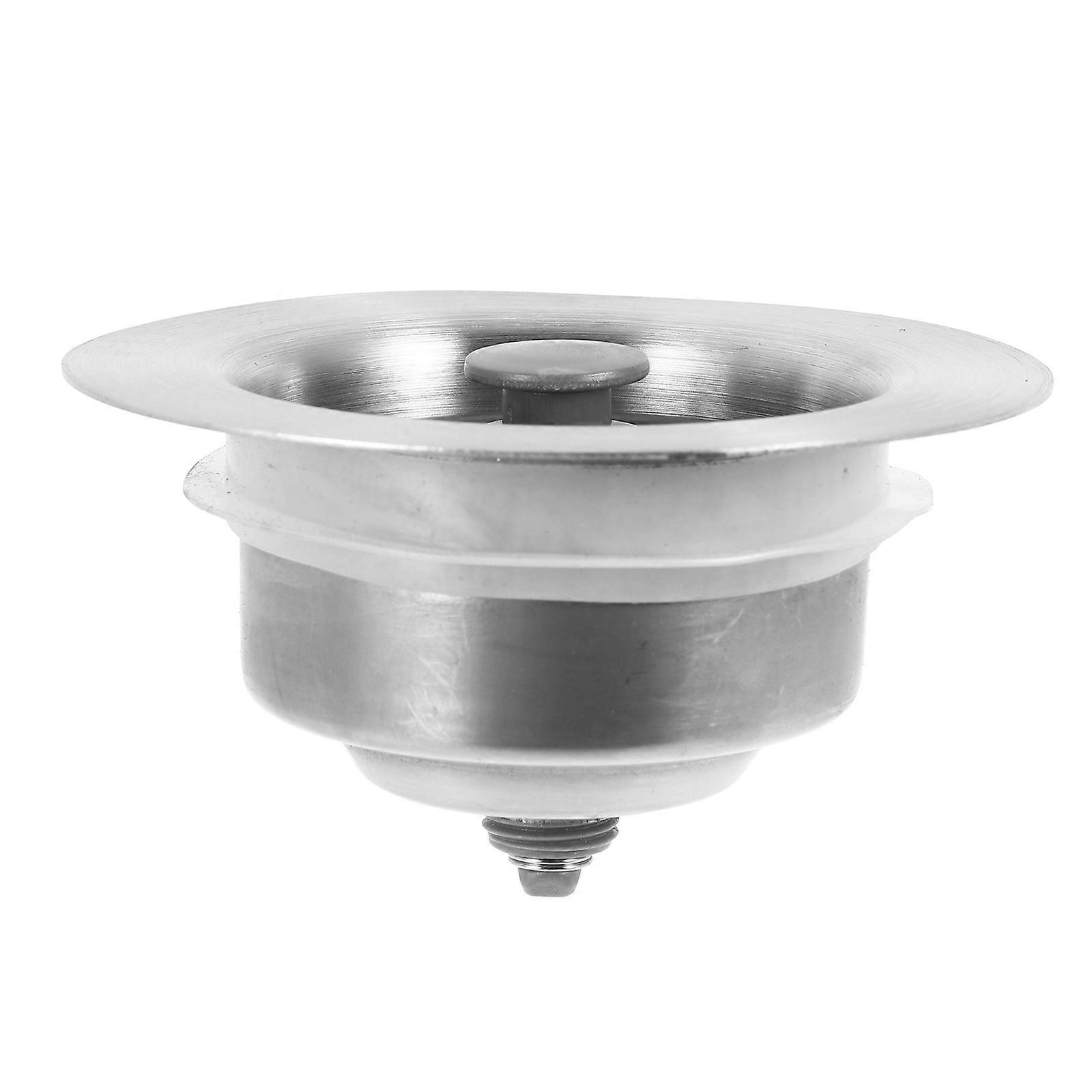 Kitchen Drain Stopper Stainless Steel Sink Strainer Basket Bounce Core