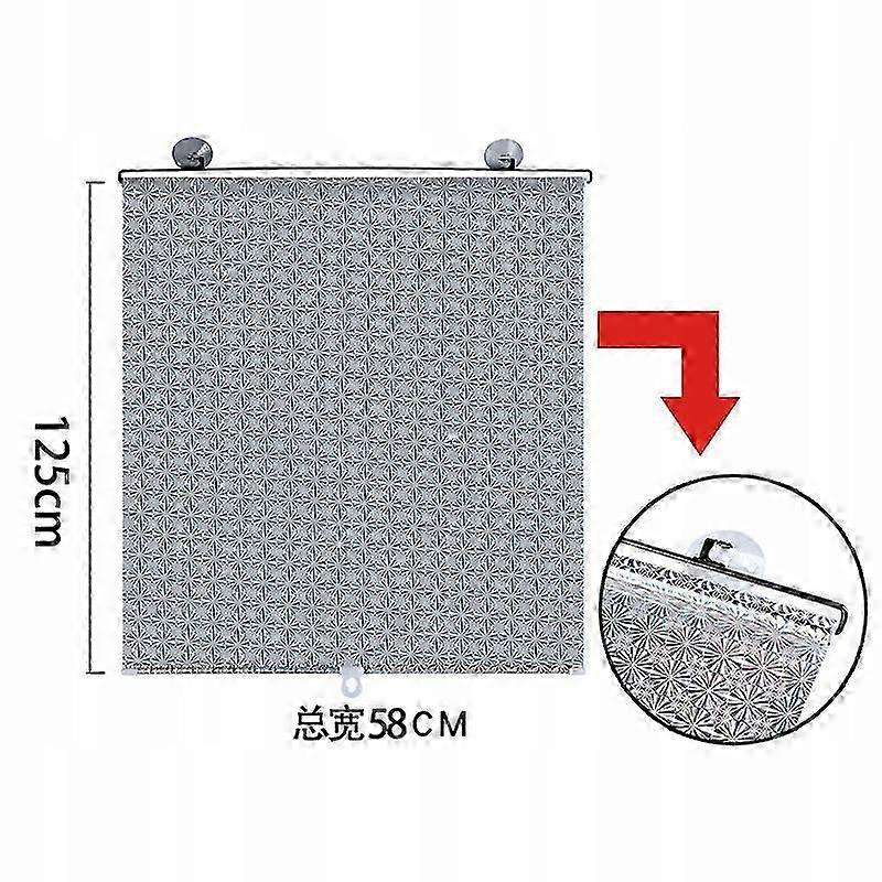 Portable Suction Cup Blackout Roller Blind Privacy
