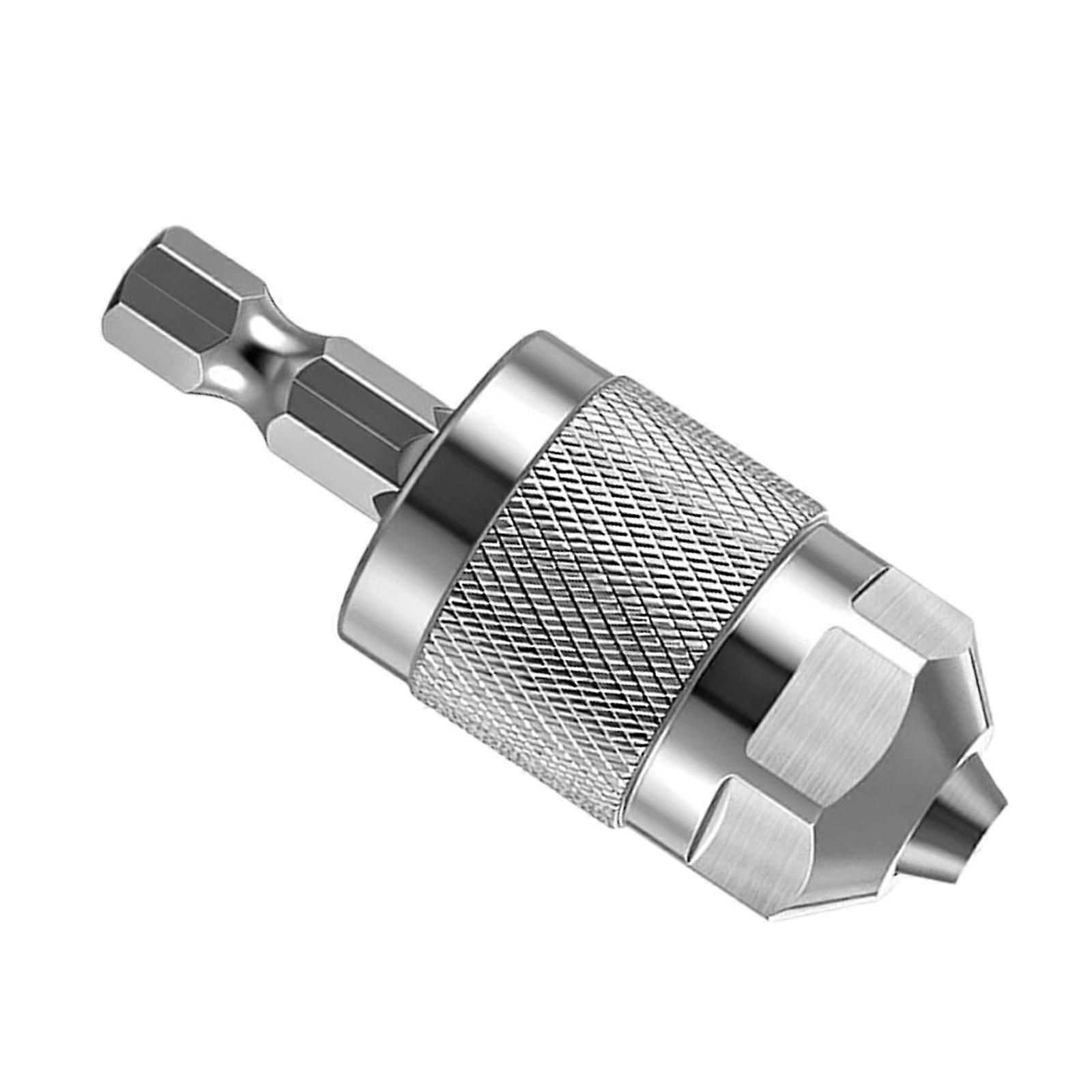 Universal 3 Jaw Chuck for Pneumatic Drill Hexagonal Shank For Various Power Tool Quick Install Design Metal Construction Multicolor