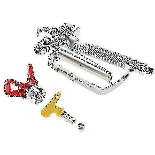 3600psi Airless Spray Gun with Red Base and Yellow Nozzle - Compatible with Graco Wagner Titan Sprayer