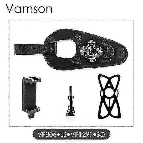 Vamson for Go Pro Accessories Diving Case 360 Degree Rotation Glove-Style for Gopro Hero 10 9 8 7 6 5 4