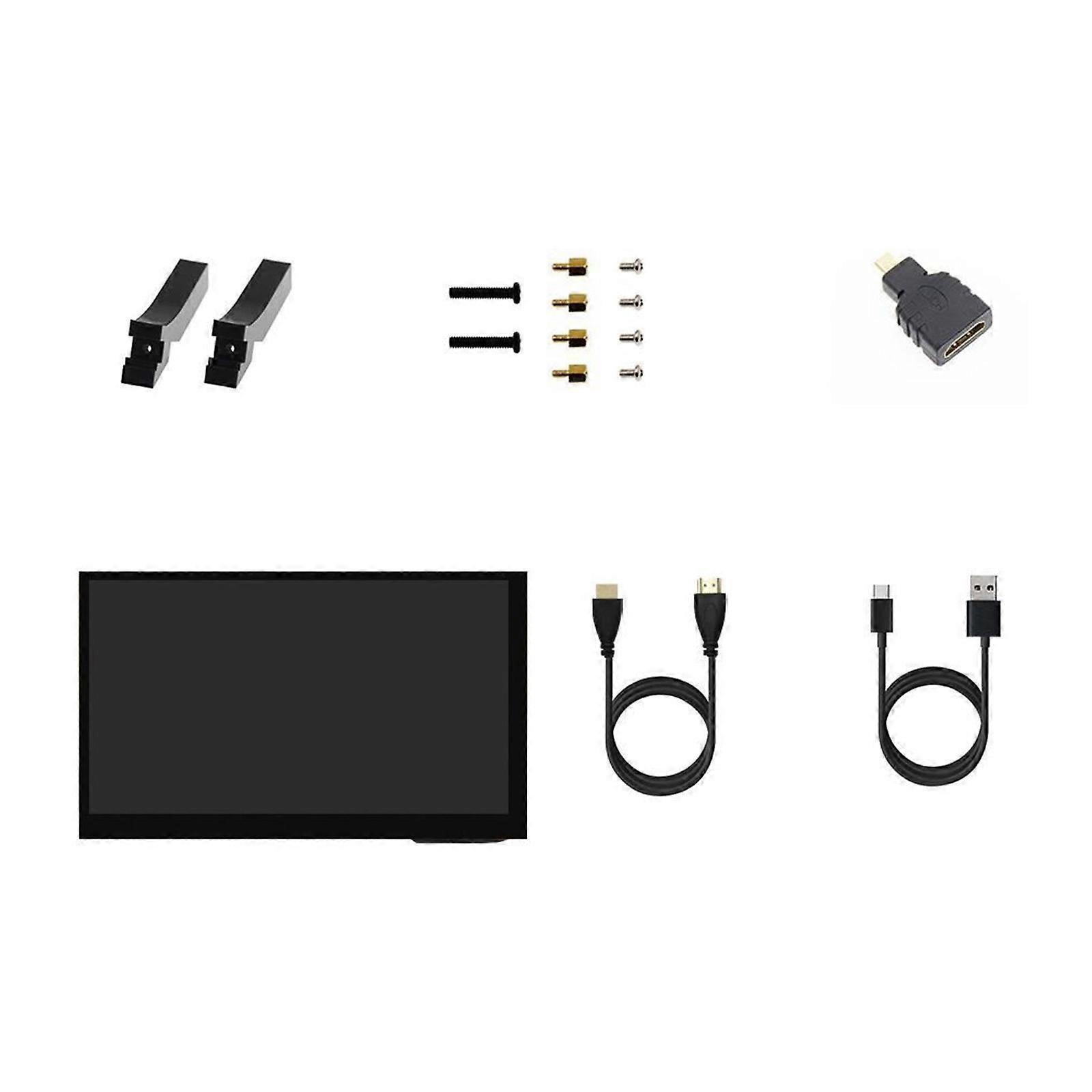 LCD Touchable Screen 7inch 1024x600 Resolution Capacitive Touchable Display Replacement for 5 3B+ 4B Developmen Board Multicolor