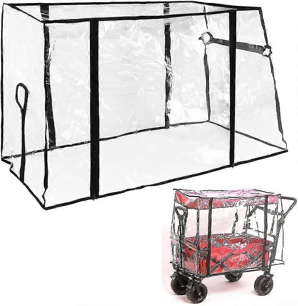 غطاء المطر عربة ، مظلة غطاء المطر عربة الدفع والسحب ، مرفق مظلة عربة قابلة للطي ، مناسبة لغطاء عربة نزهة التخييم في الهواء الطلق (عربة غير مدرجة